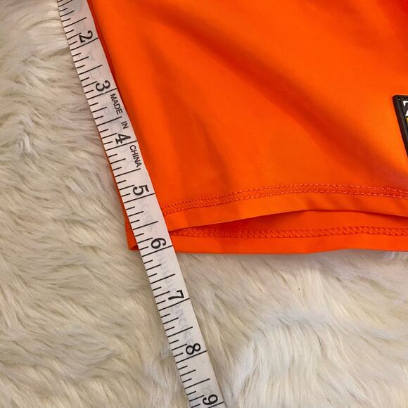 Zara Purple Magazine Orange Pink Bike Shorts Medium - Picture 9 of 12